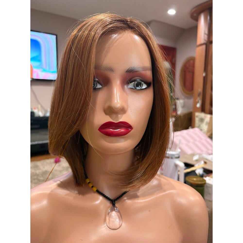 Belle tress “Paige” Lux Wig in color Auburn Spice fully handtied cap New